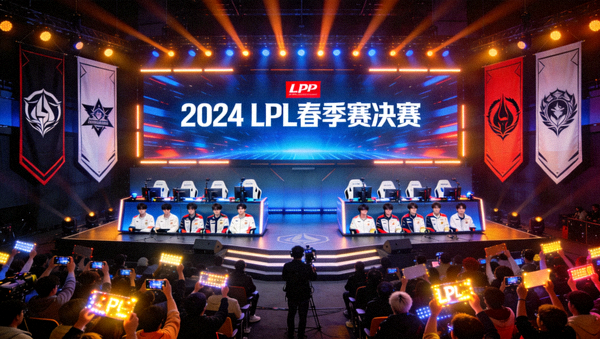 英雄联盟职业联赛LPL春季赛决赛对战现场画面